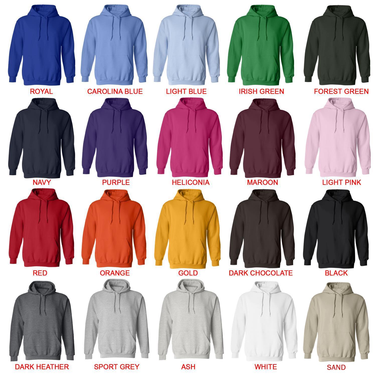 hoodie color chart - Powerless Merch