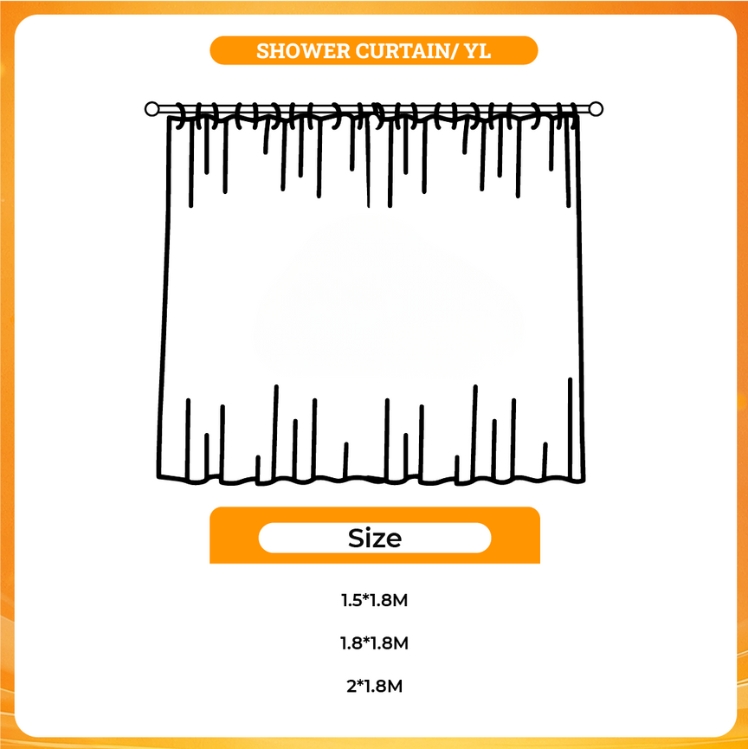 3D shower curtain - Powerless Merch