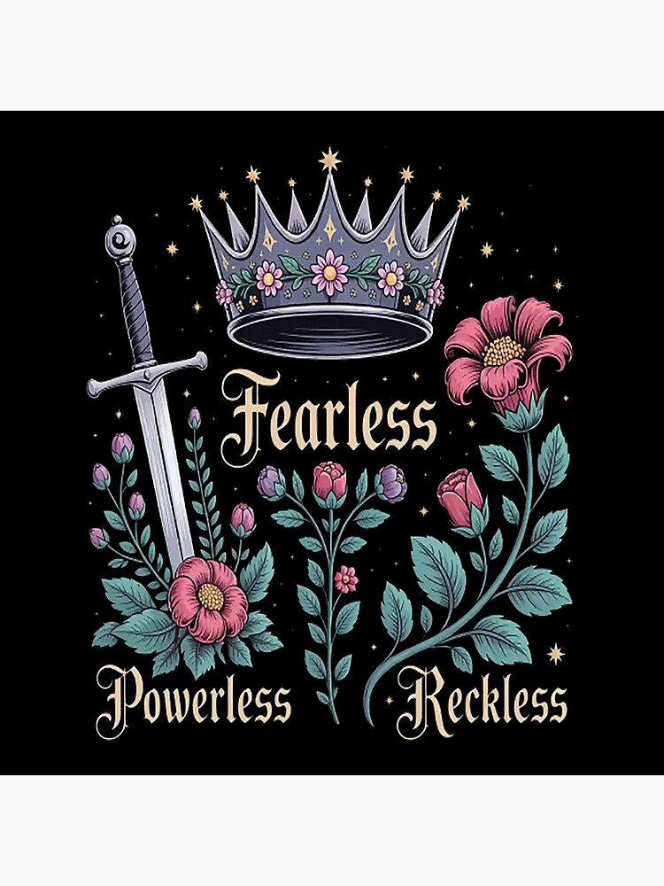 Powerless “fearless Reckless” Aesthetic Throw Pillow - Image 2