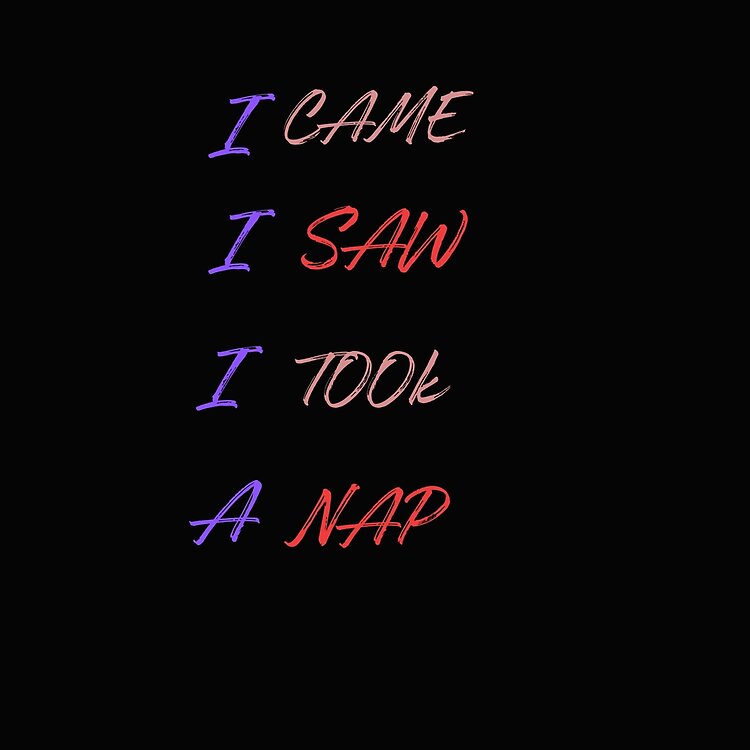 Powerless Quote “i Saw I Came I Took A Nap” Tote Bag - Image 2
