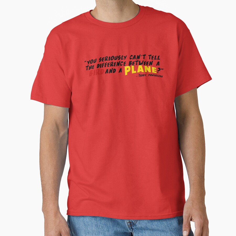 Powerless Quote “bird Vs Plane” T-shirt - Image 5