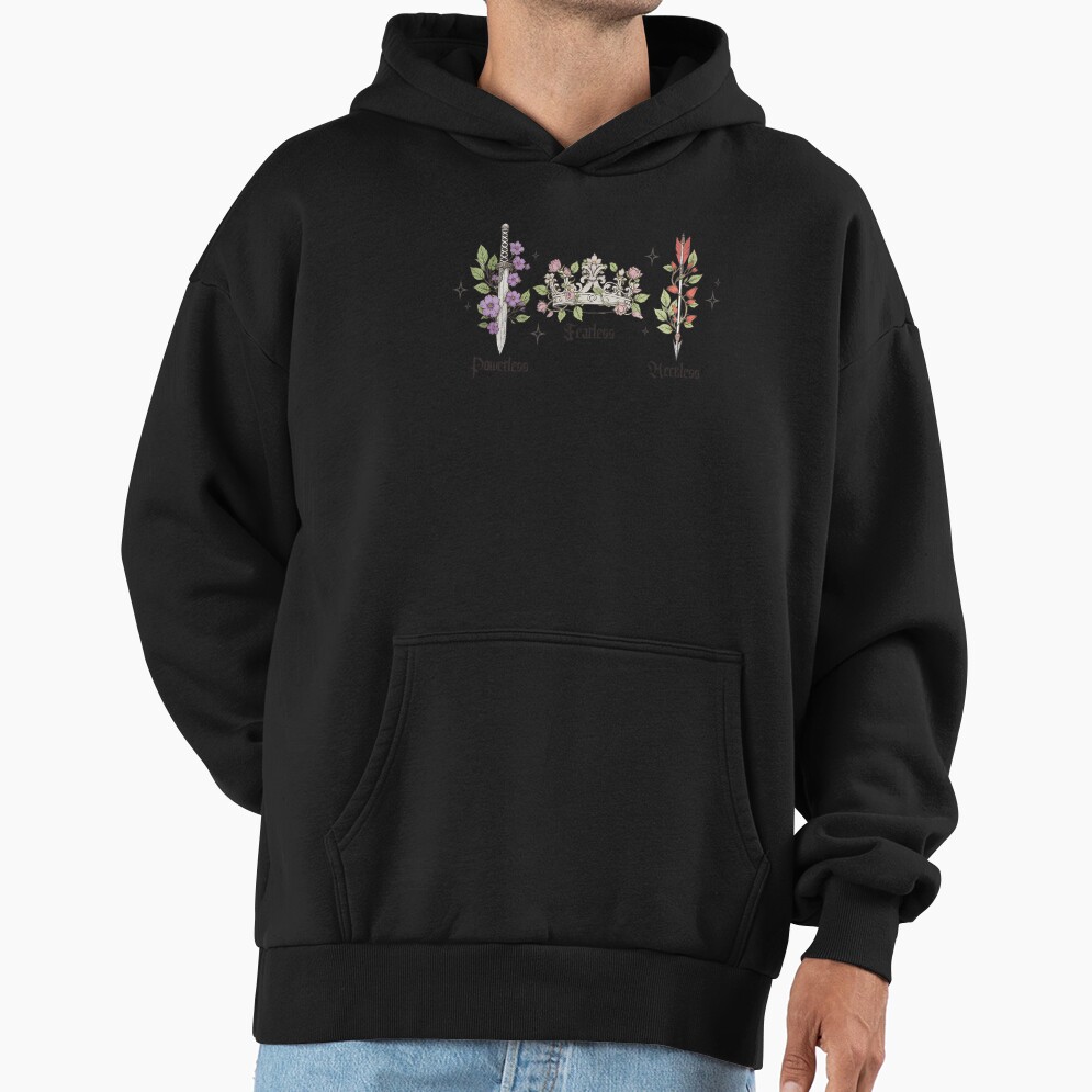 Bookish Romantic Quote Aesthetic Hoodie - Image 3