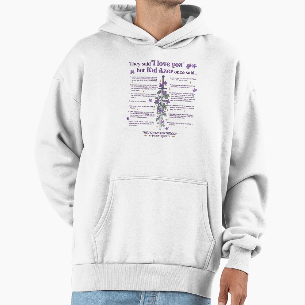 Bookish “i Love You” Reader Hoodie
