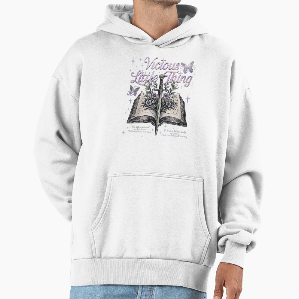 Powerless “vicious Little Thing” Quote Hoodie - Image 2