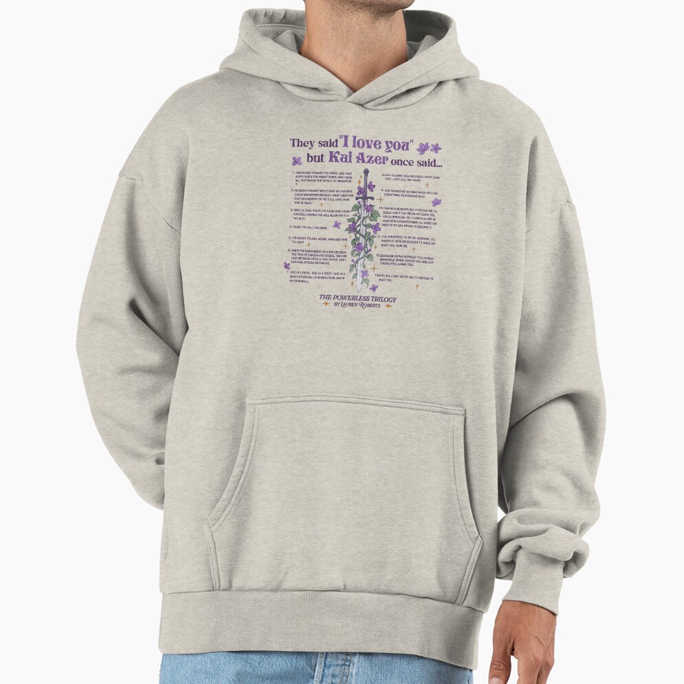Bookish “i Love You” Reader Hoodie - Image 3