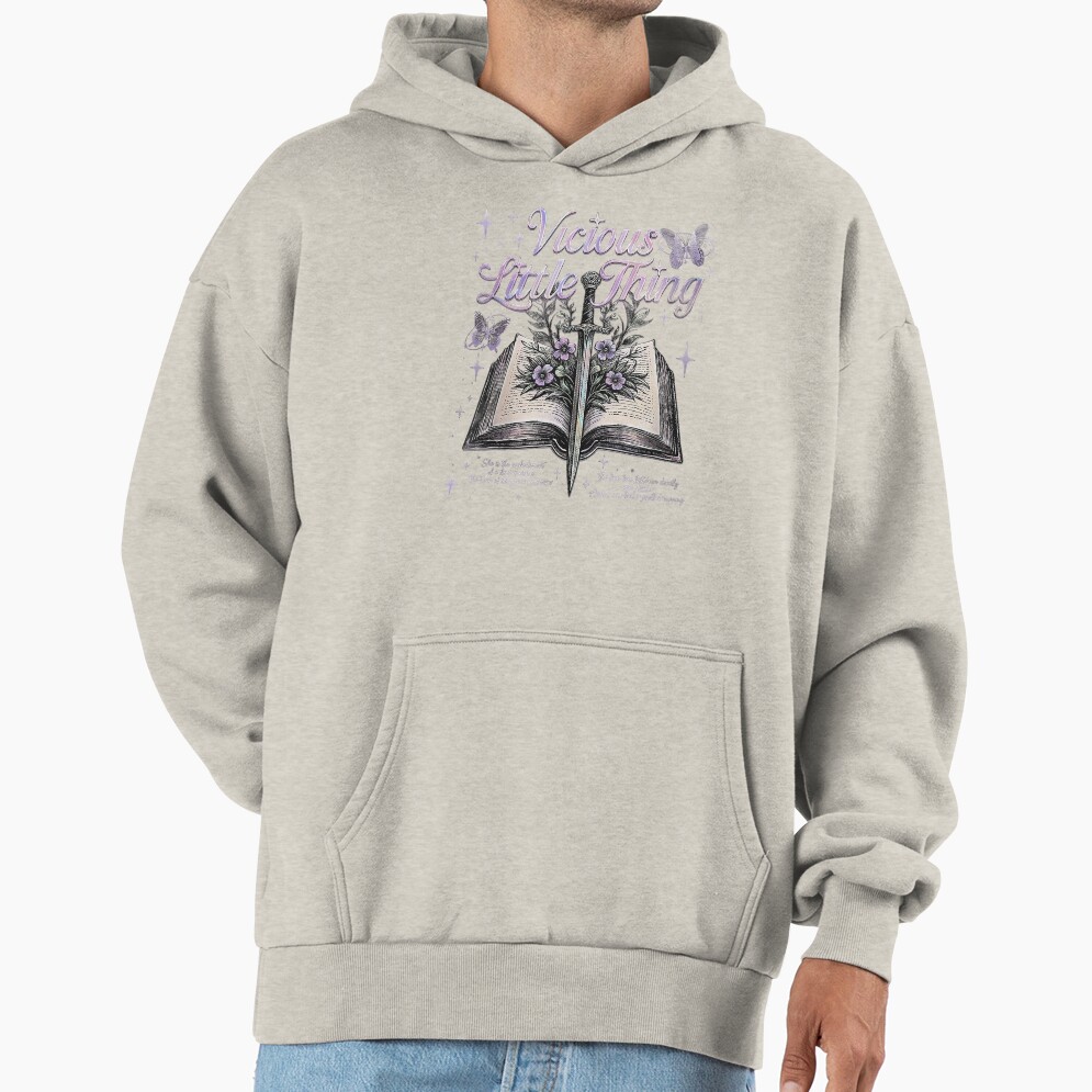 Powerless “vicious Little Thing” Quote Hoodie - Image 4