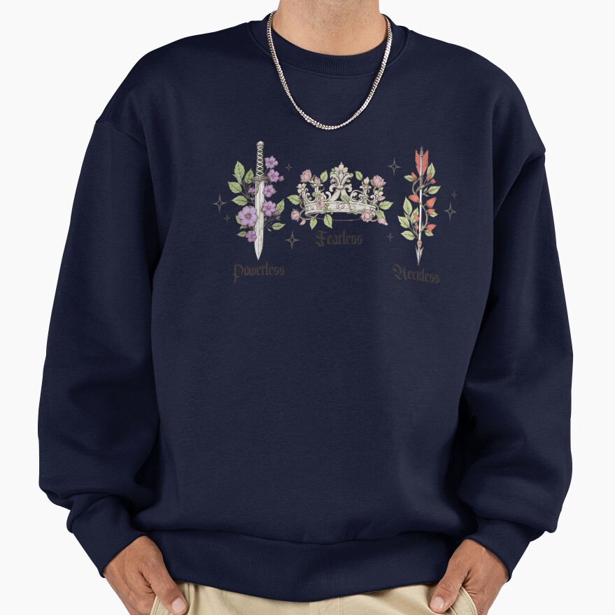 Bookish Romantic Quote Aesthetic Sweatshirt - Image 5