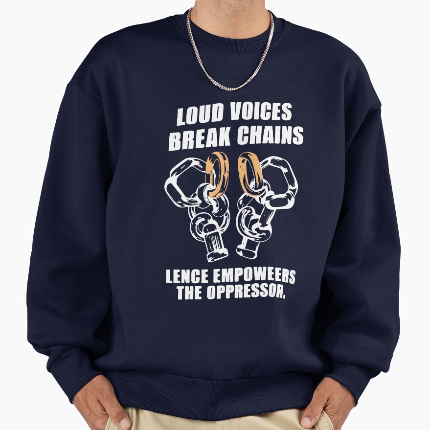 Powerless Quote “silence Empowers The Oppressor” Sweatshirt - Image 5