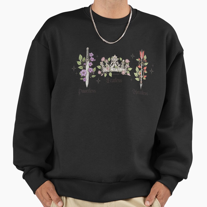 Bookish Romantic Quote Aesthetic Sweatshirt - Image 2