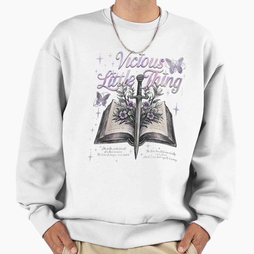 Powerless “vicious Little Thing” Quote Sweatshirt - Image 2