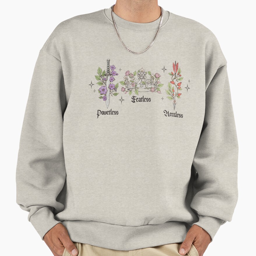 Bookish Romantic Quote Aesthetic Sweatshirt - Image 3