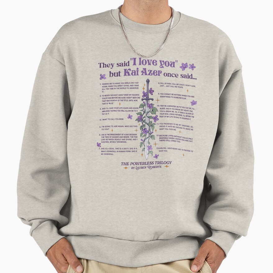 Bookish “i Love You” Reader Sweatshirt - Image 3