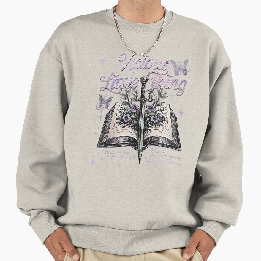 Powerless “vicious Little Thing” Quote Sweatshirt - Image 4
