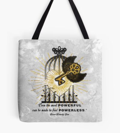 Powerful & Powerless Quote Tote Bag