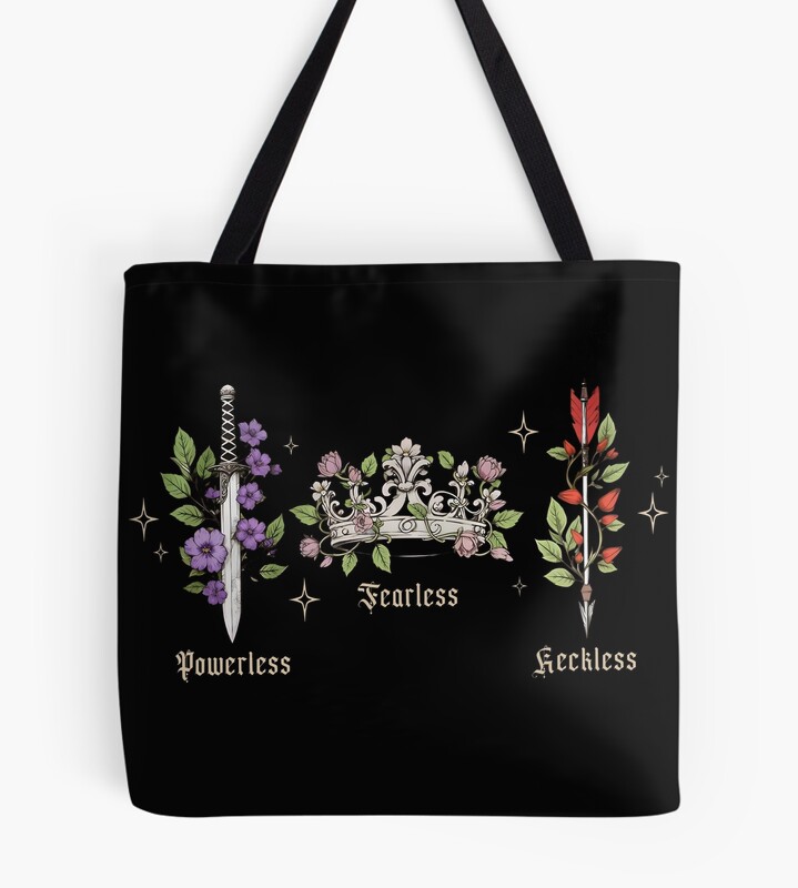 Powerless “fearless Reckless” Bookish Tote Bag