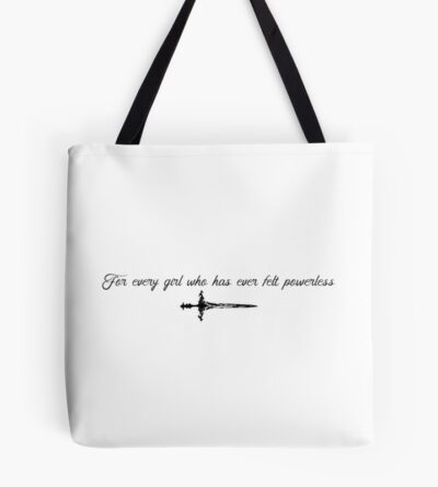 Powerless Book Dedication Quote Tote Bag