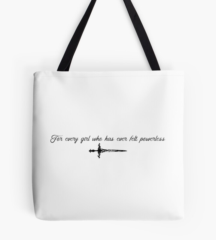 Powerless Book Dedication Quote Tote Bag