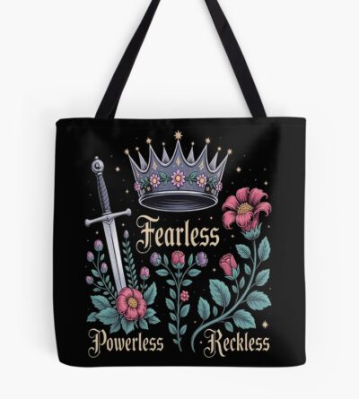 Powerless “fearless Reckless” Aesthetic Tote Bag