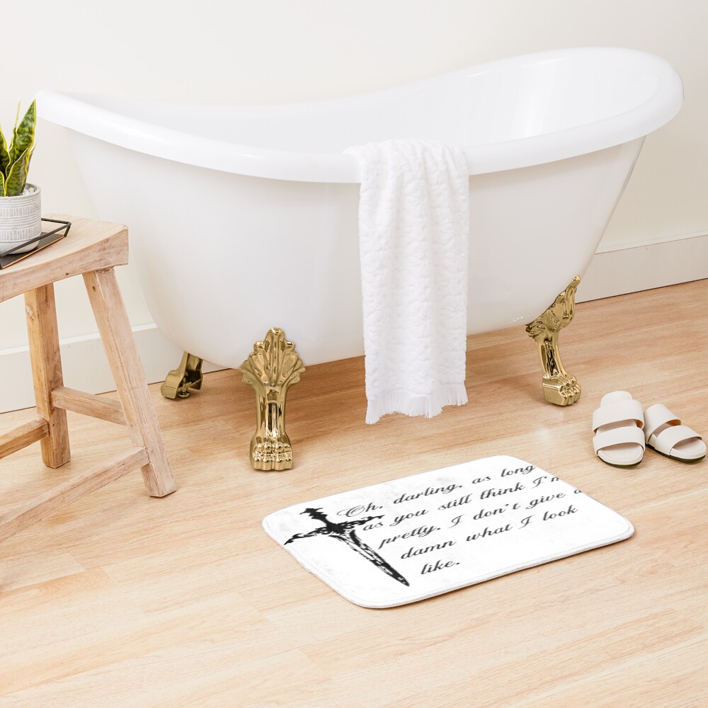 Kai Azer Powerless Quote Minimal Bath Mat - Image 2
