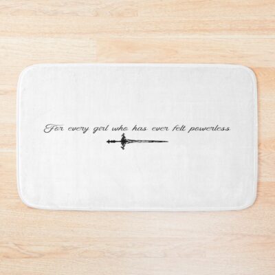 Powerless Book Dedication Quote Bath Mat