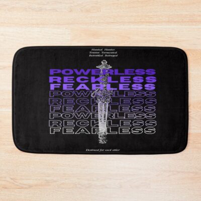 Powerless “reckless Fearless” Minimal Bath Mat