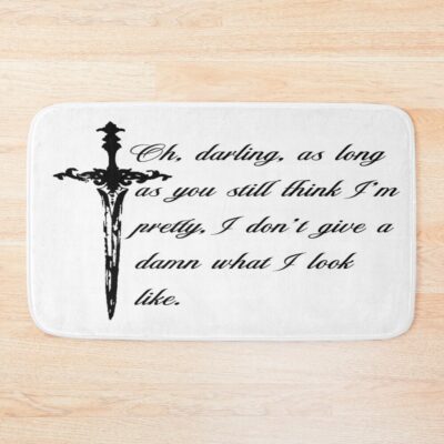 Kai Azer Powerless Quote Minimal Bath Mat
