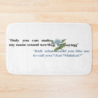 Powerless Minimalist Quote Bath Mat
