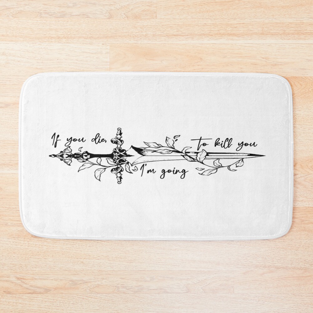 Powerless Aesthetic Quote Bath Mat