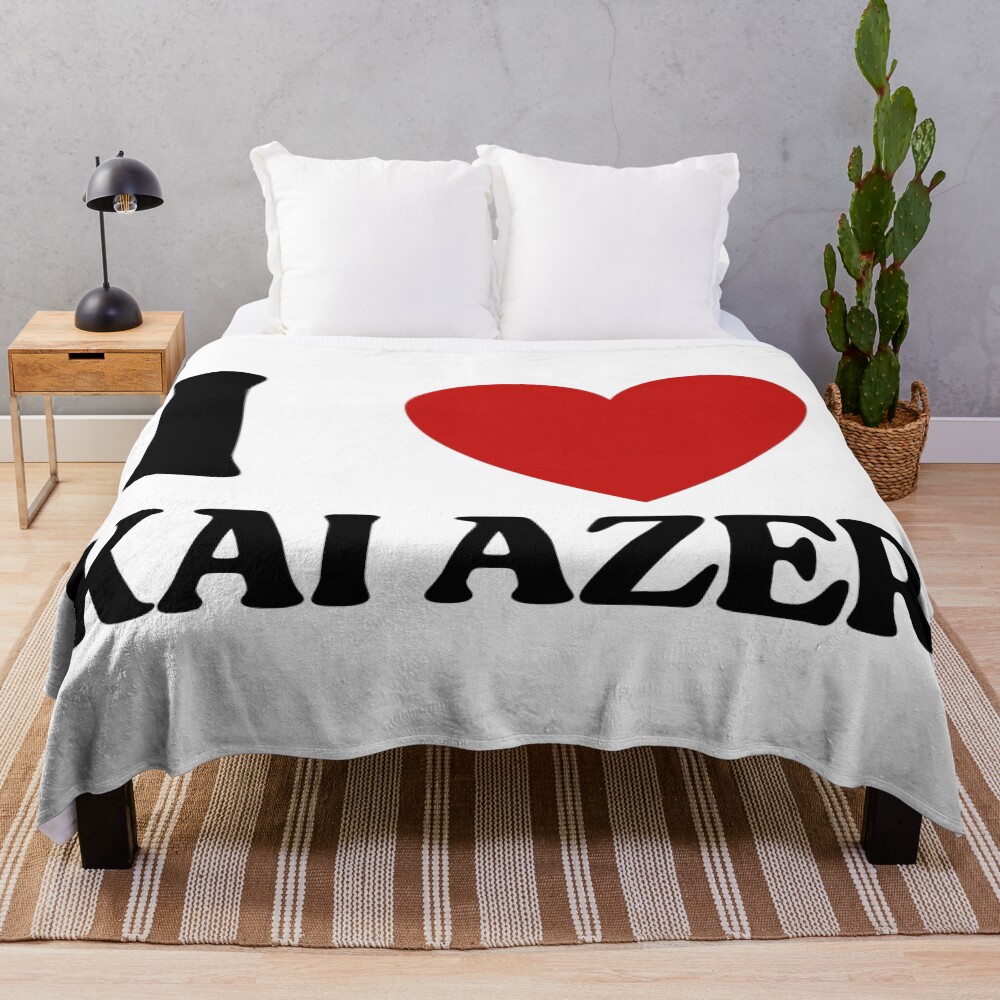 I Love Kai Azer Bookish Throw Blanket