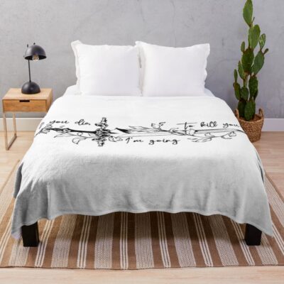 Powerless Aesthetic Quote Throw Blanket