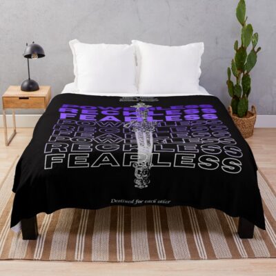 Powerless “reckless Fearless” Minimal Throw Blanket