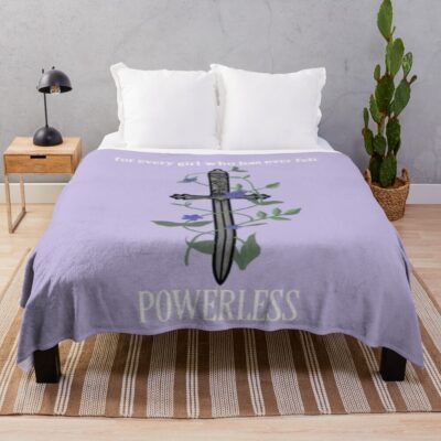 “for Every Girl Who Felt Powerless” Throw Blanket