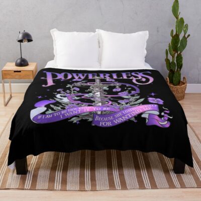 Dark Romance Fantasy Book Lover Throw Blanket
