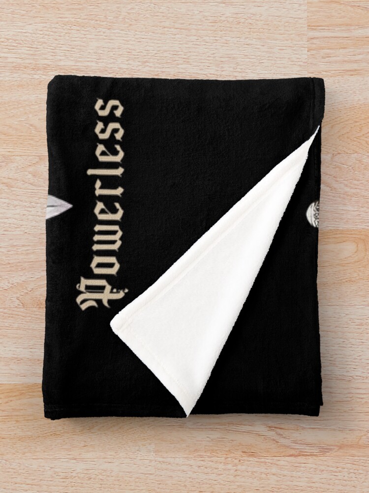 Powerless “fearless Reckless” Bookish Throw Blanket - Image 2