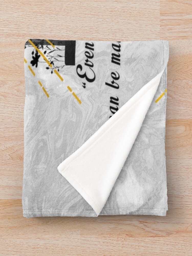 Powerful & Powerless Quote Throw Blanket - Image 2