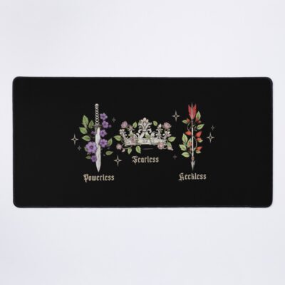 Powerless Fearless Reckless Bookish Mouse Pad