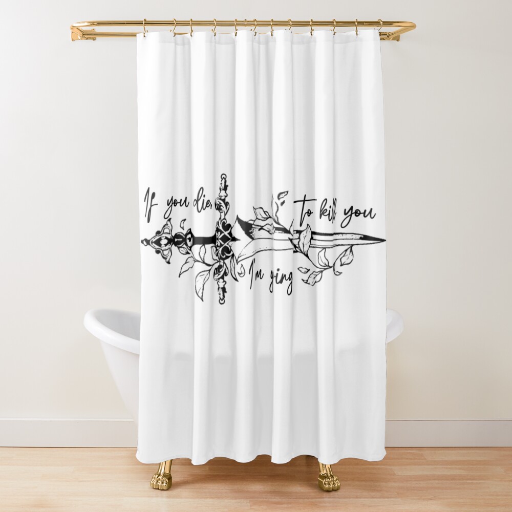 Powerless Aesthetic Quote Shower Curtain