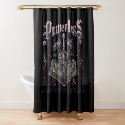 Fantasy Book Quote Aesthetic Shower Curtain