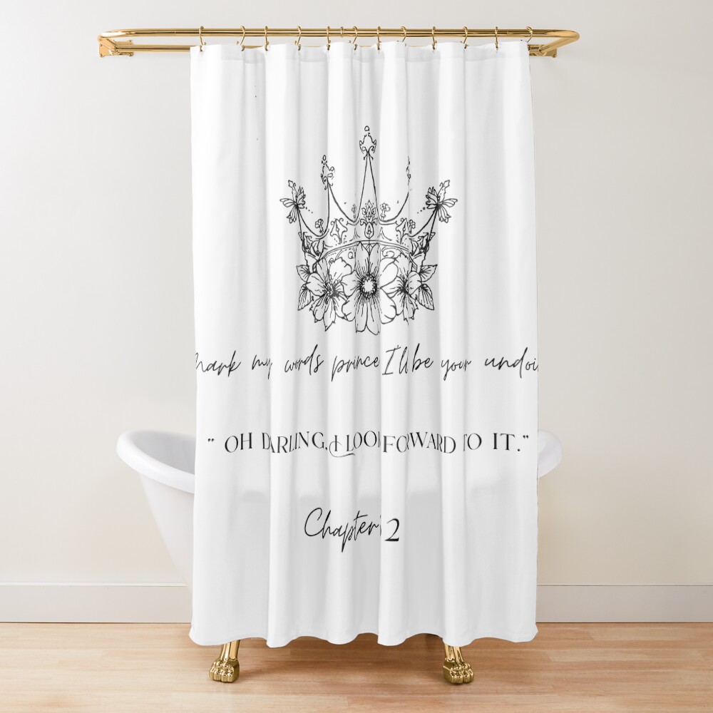 Powerless “oh Darling” Inspired Shower Curtain