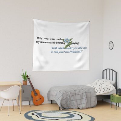 Powerless Minimalist Quote Tapestry