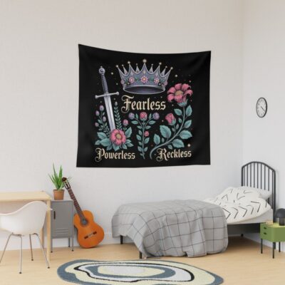 Powerless “fearless Reckless” Aesthetic Tapestry