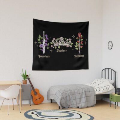 Powerless “fearless Reckless” Bookish Tapestry