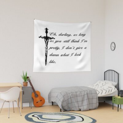Kai Azer Powerless Quote Minimal Tapestry