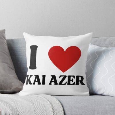 I Love Kai Azer Bookish Throw Pillow