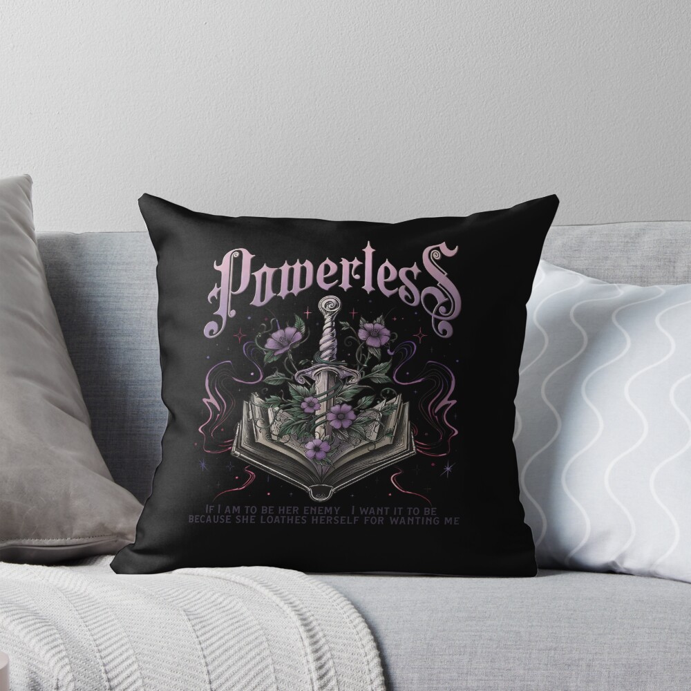 Fantasy Book Quote Aesthetic Throw Pillow
