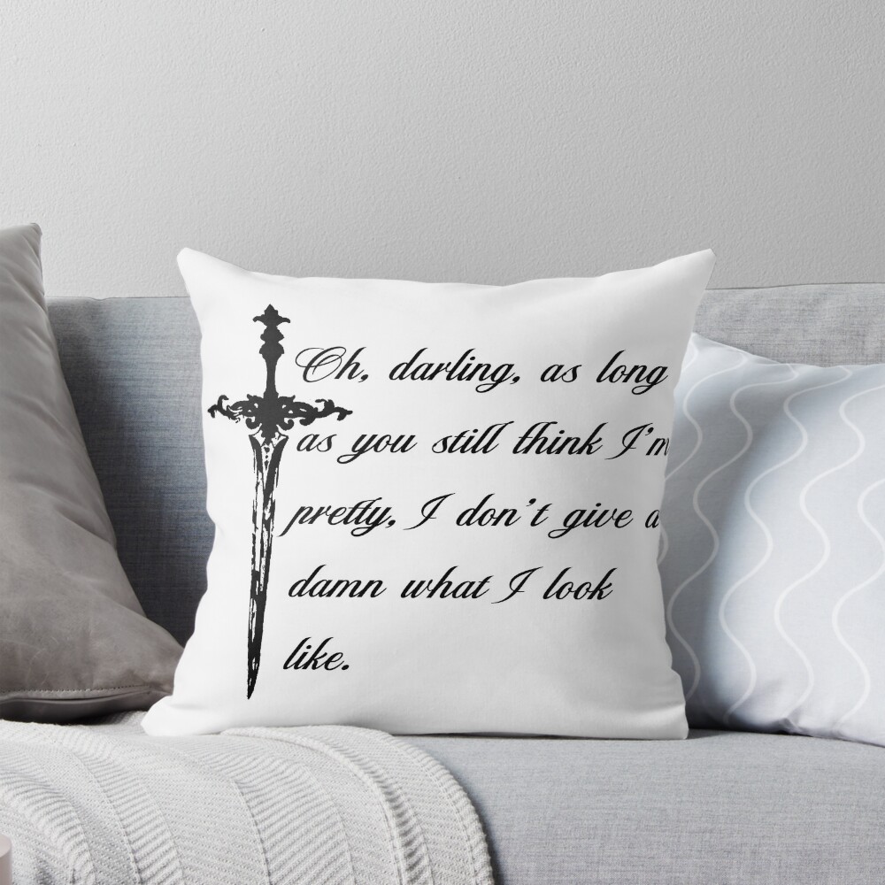 Kai Azer Powerless Quote Minimal Throw Pillow