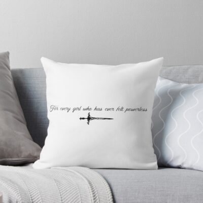 Powerless Book Dedication Quote Throw Pillow